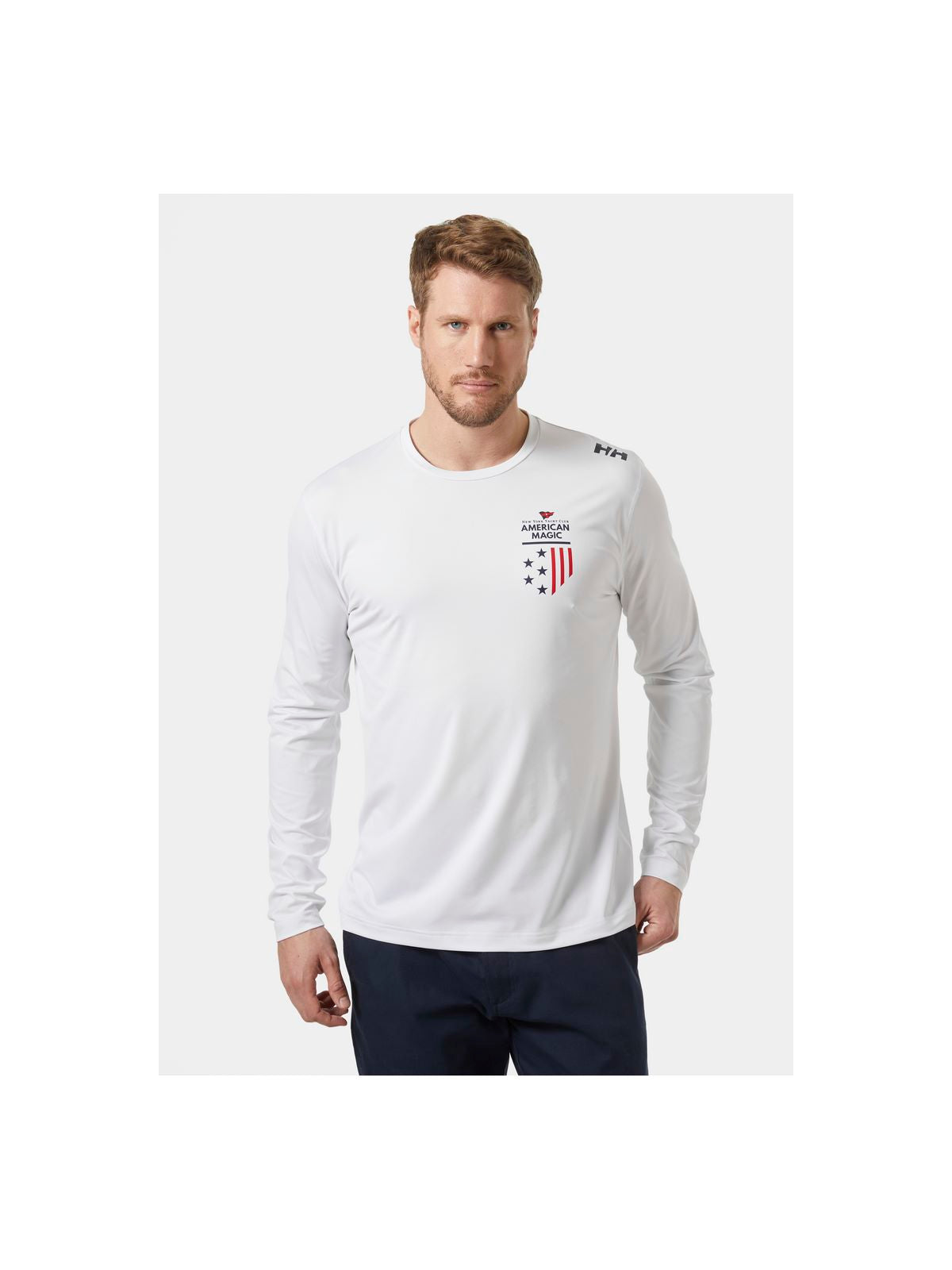 Koszulka HELLY HANSEN Am Upf Tech Ls biały - Adventure Sports