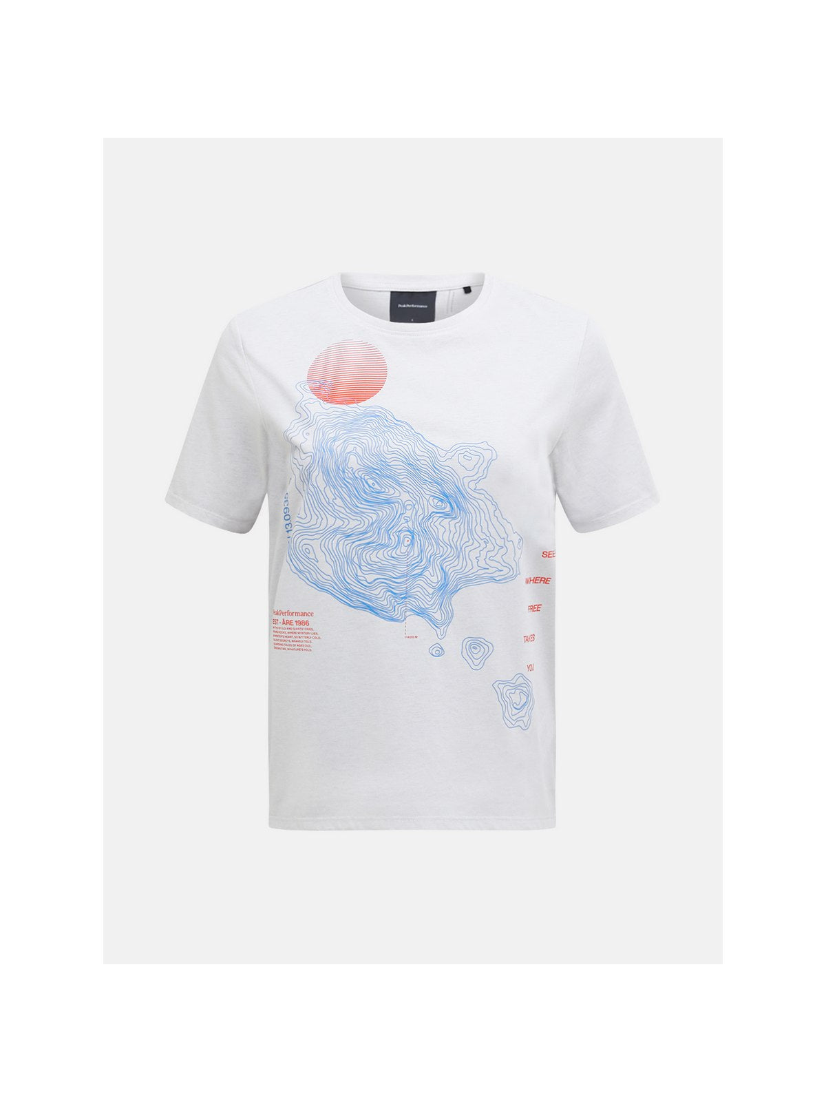 Koszulka PEAK PERFORMANCE Explore Graphic Tee Women biały