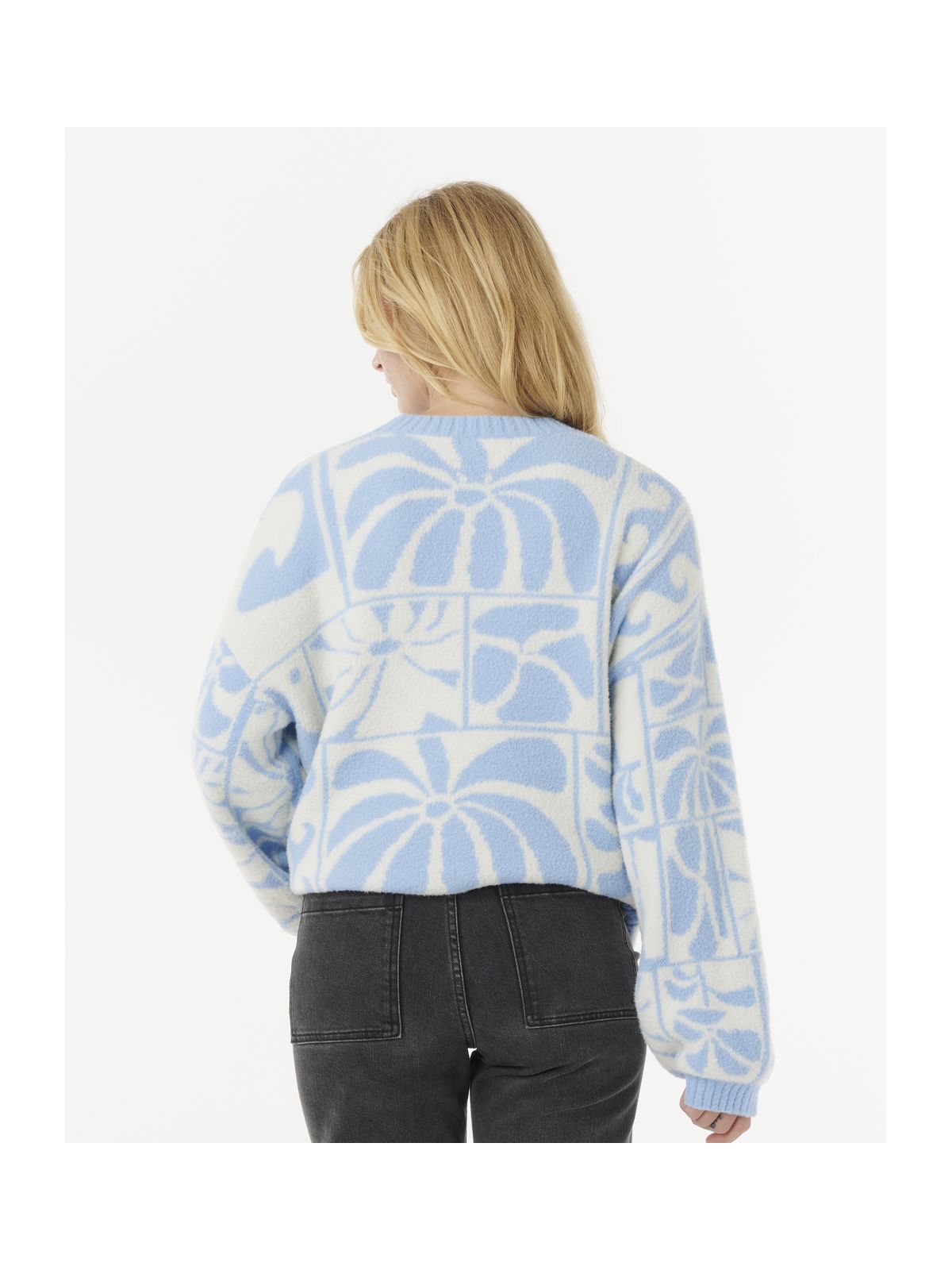 Sweter RIP CURL AOTS-TY WILLIAMS JACQUARD CREW niebieski