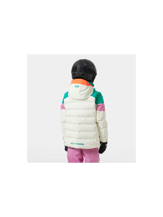 Kurtka narciarska dziecięca HELLY HANSEN Jr Girl Diamond Jacket kolor biały
