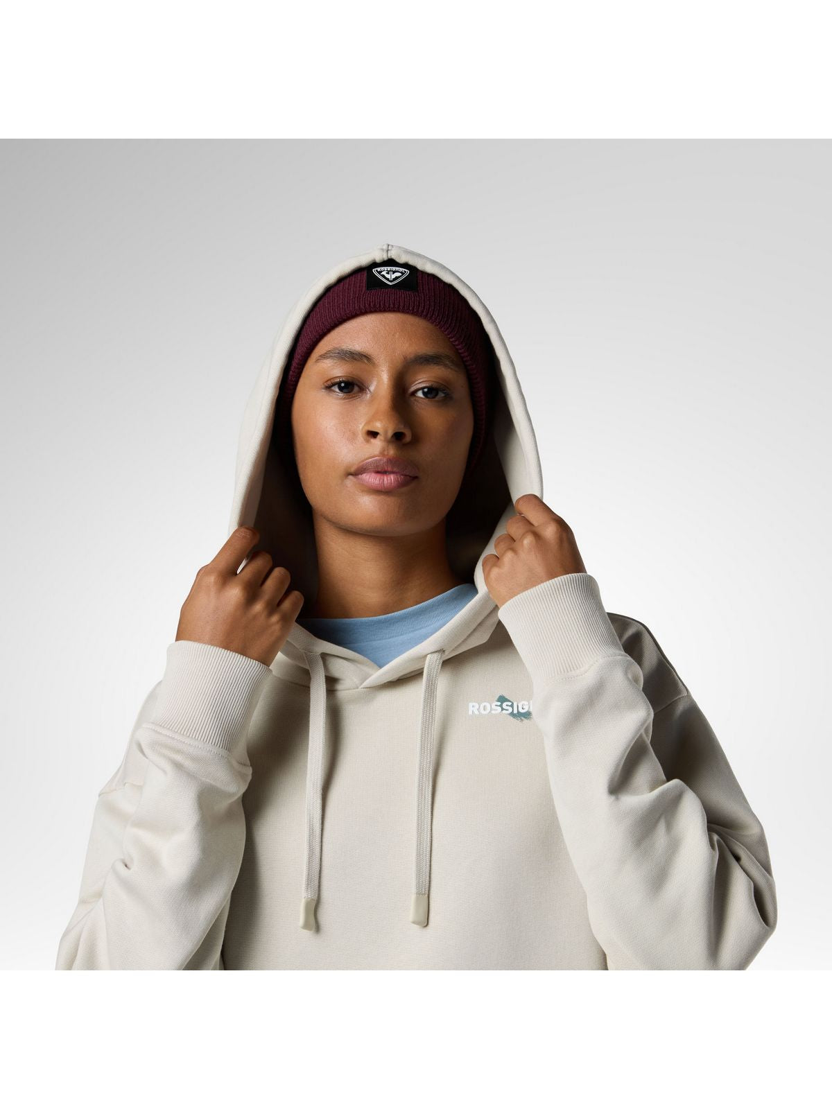 Bluza damska ROSSIGNOL W Waterfall Relax Hoodie szara
