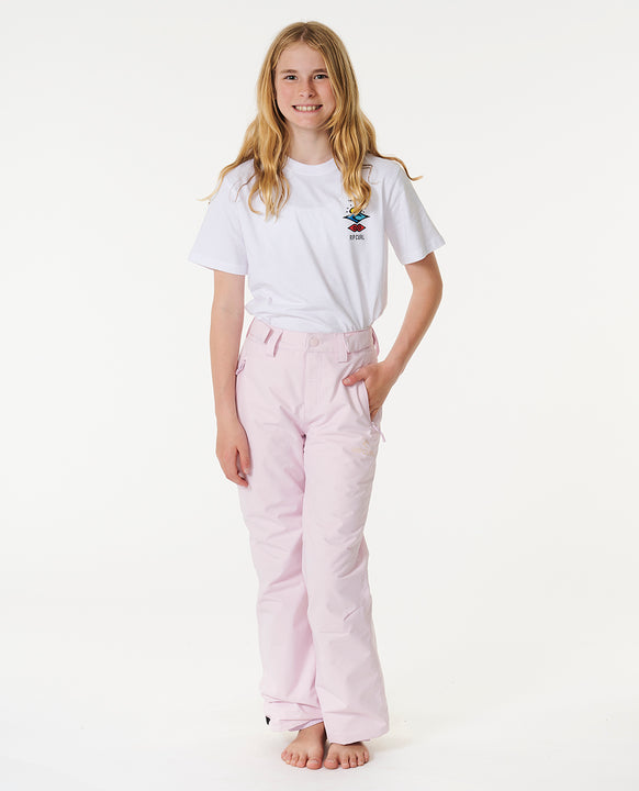 Spodnie narciarskie RIP CURL Olly Snow Pant 10K-Kids bordowy - Adventure Sports
