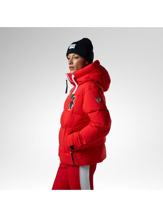 Kurtka narciarska damska ROSSIGNOL W Jcc Allsnow Down Ski Jacket czerwona
