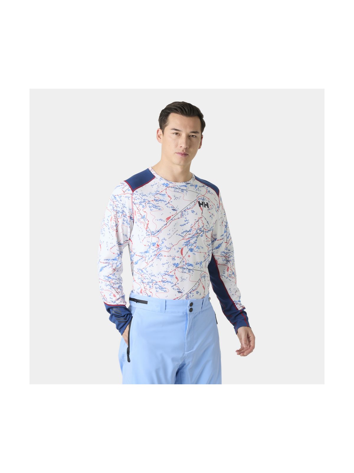 Bielizna termiczna męska HELLY HANSEN LIFA ACTIVE CREW biała