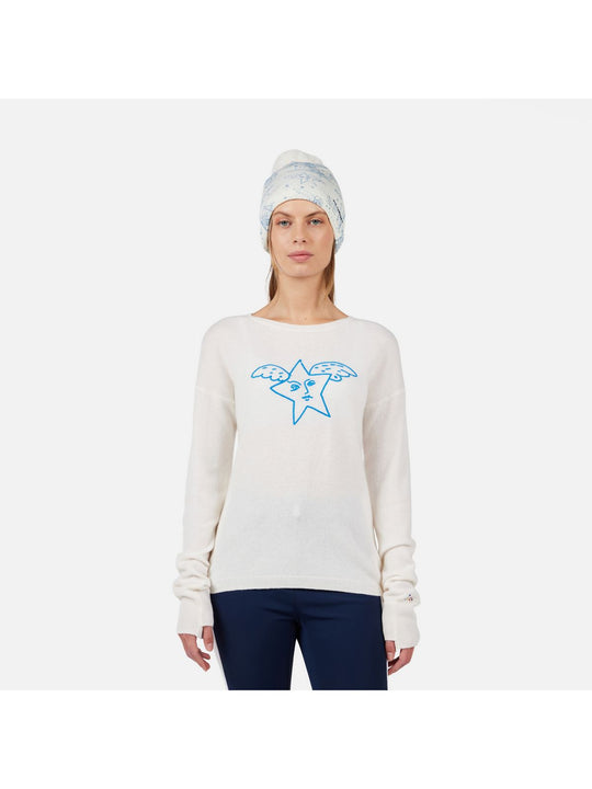 Sweter damski ROSSIGNOL W JCC SIGNAL RN biały
