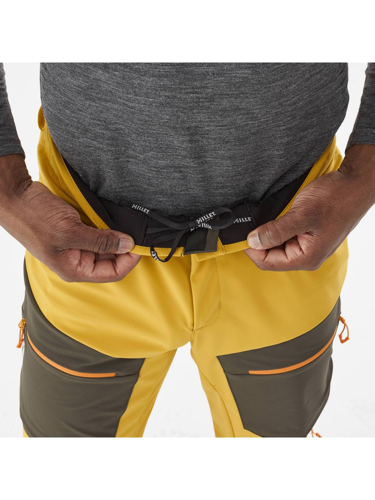 Spodnie narciarskie męskie MILLET M White Shield Pant żółty - Adventure Sports