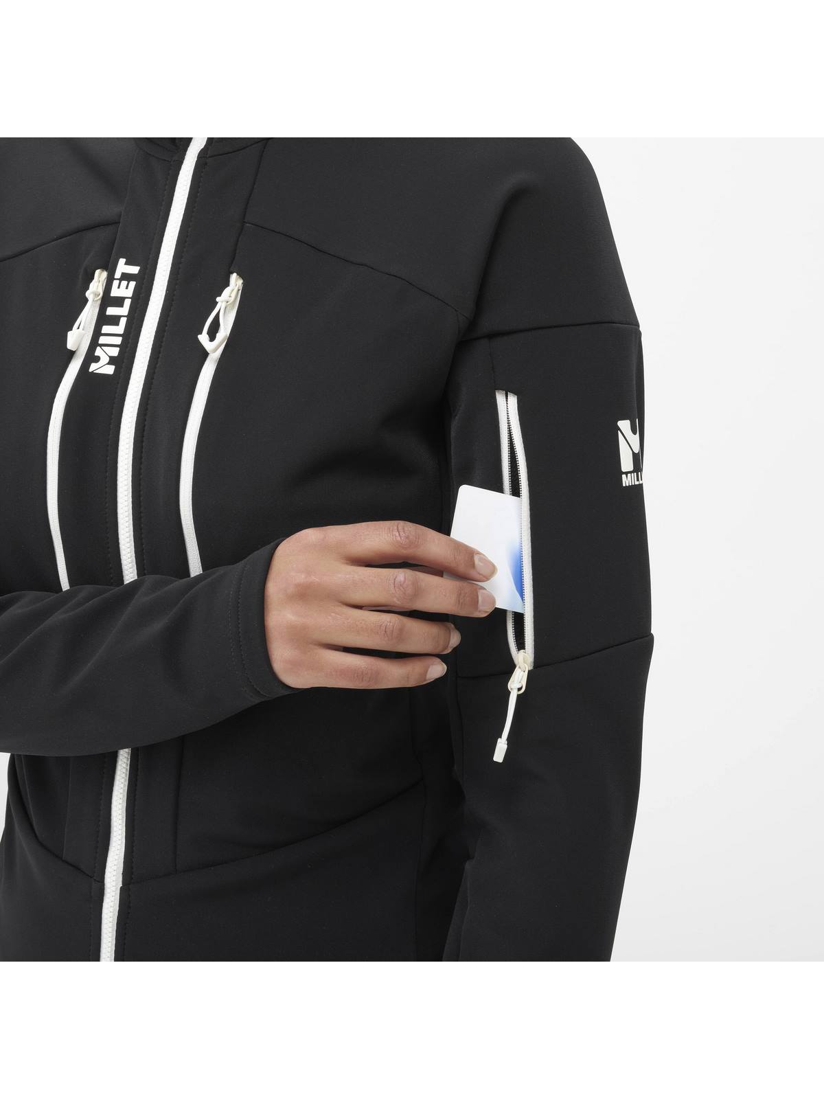 Kurtka damska w góry MILLET W Pierra Ment Hoodie Czarny - Adventure Sports