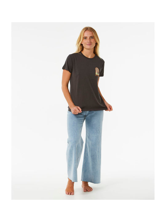 Koszulka RIP CURL Magic Bay Standard Tee czarny - Adventure Sports
