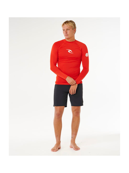 Lycra męska RIP CURL Waves Upf Perf L/S czerwona
