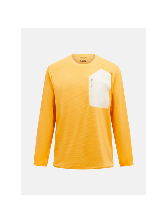 Bluza PEAK PERFORMANCE M Freelight Polartec Grid Crew pomarańczowy - Adventure Sports
