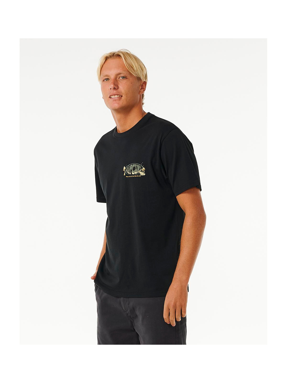 Koszulka RIP CURL Mason Pipeliner Tee czarny - Adventure Sports