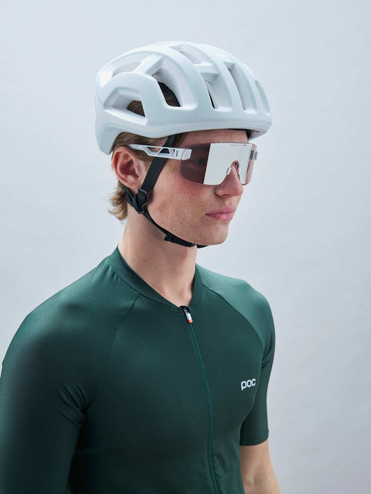 Okulary rowerowe POC Elicit+ white - Clarity Road/Sunny Silver cat 3
