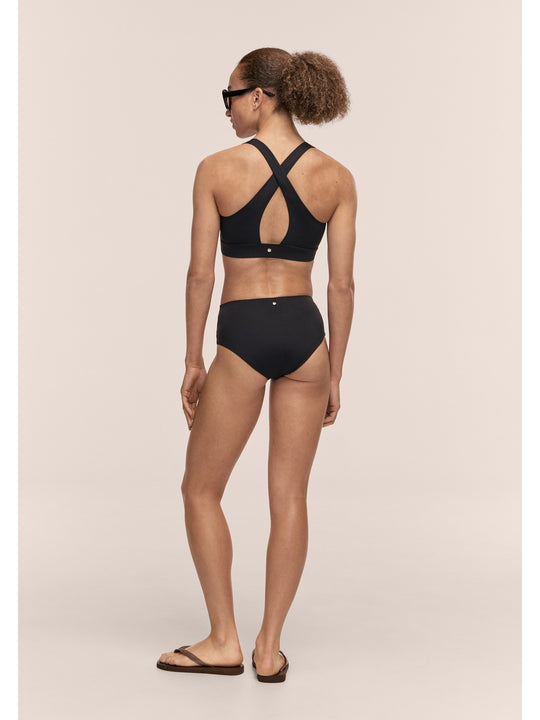 Majtki kąpielowe CASALL High Waist Bikini Hipster kolor czarny
