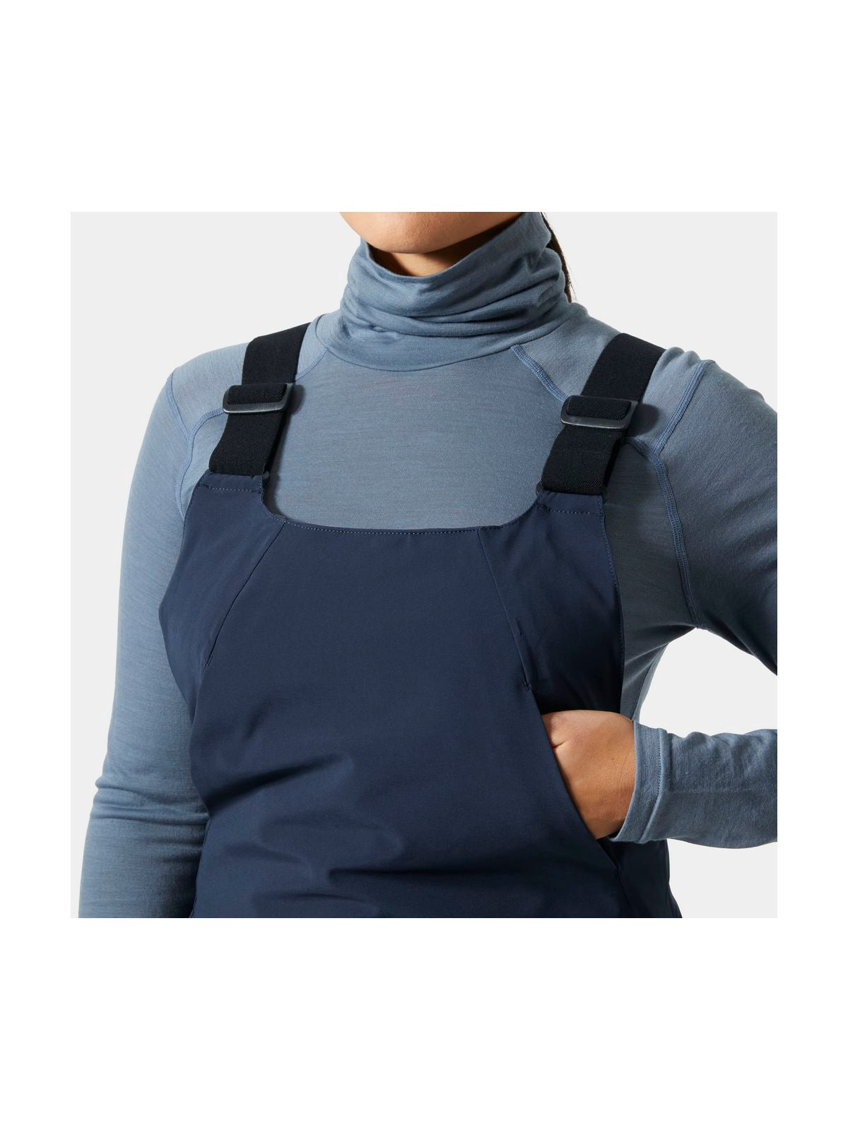 Spodnie narciarskie damskie HELLY HANSEN W ALPHELIA BIB PANT granatowe