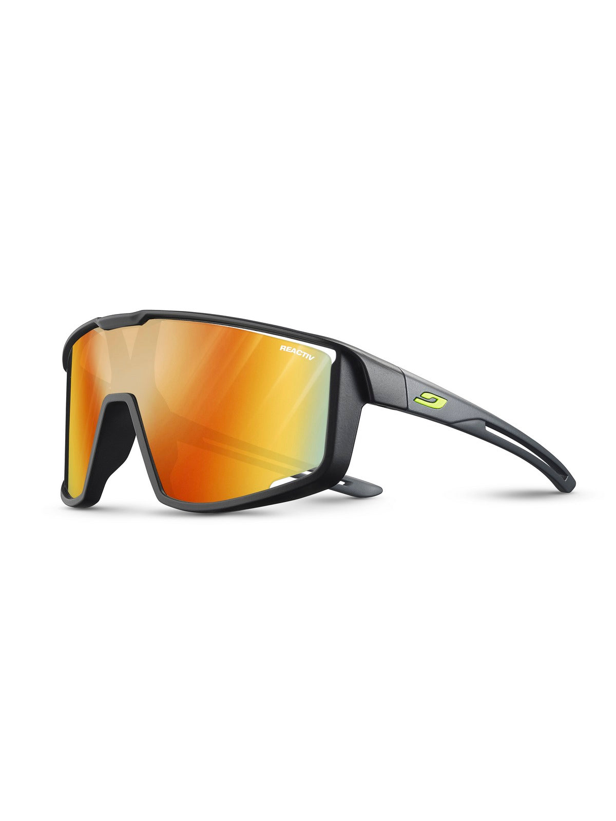 Okulary fotochromowe dla dzieci Julbo Fury Junior - czarny/szary | Reactiv Light Amplifier cat 1-3