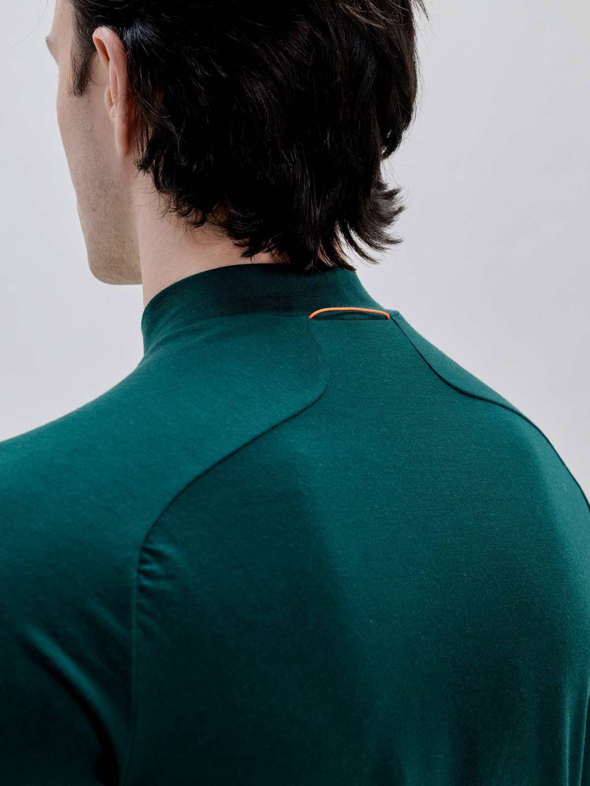 Koszulka męska POC M's Layer Merino Mock Neck Jersey zielony