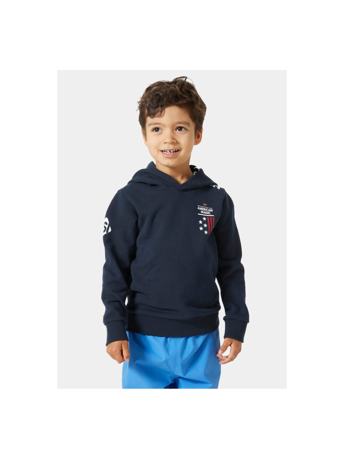 Bluza dresowa dla dzieci HELLY HANSEN Am Kids Hoodie granatowy - Adventure Sports