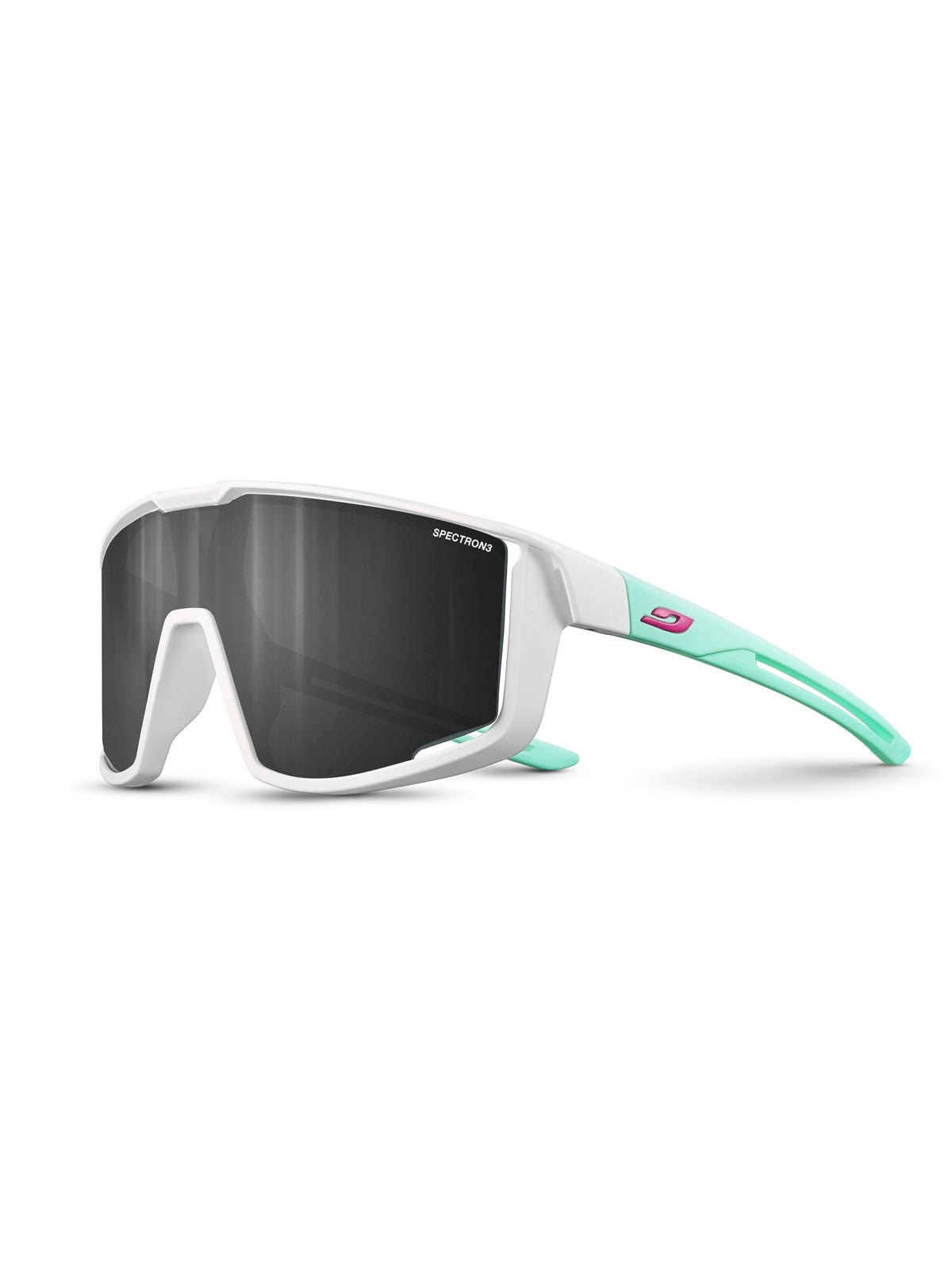 Okulary przeciwsłoneczne juniorskie Julbo Fury S - biały/miętowy | Spectron cat 3