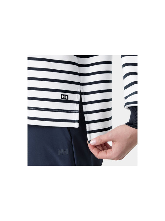 Bluza Damska HELLY HANSEN W Capri Sweatshirt Biało granatowe Pasy
