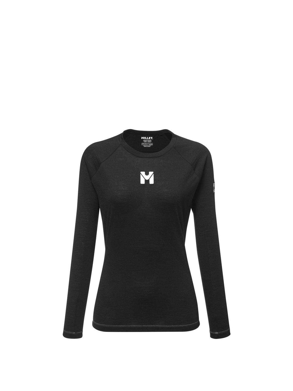 Koszulka damska MILLET Trilogy Wool Ts Ls W czarna