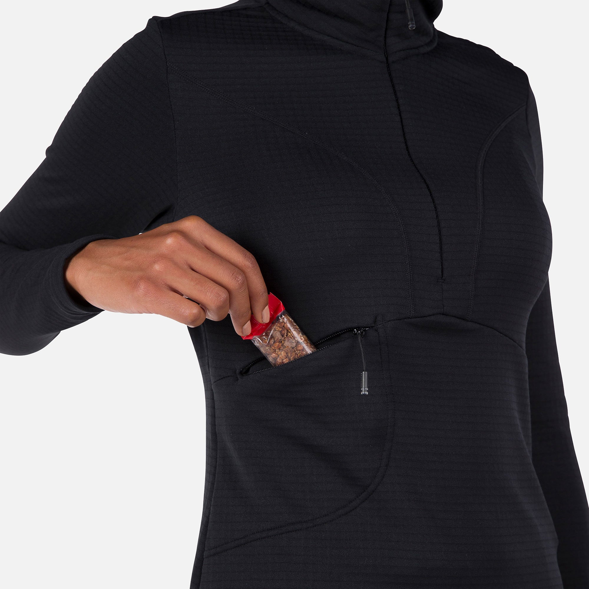 Bluza damska Rossignol W Blackside Fleece Hz czarny - Adventure Sports