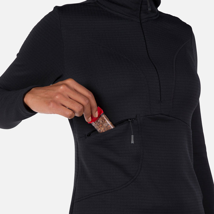 Bluza damska Rossignol W Blackside Fleece Hz czarny - Adventure Sports
