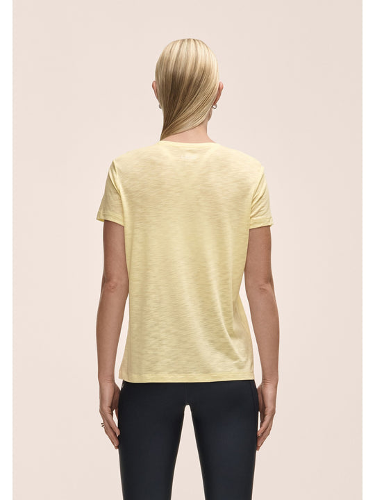 Koszulka damska Casall Soft Texture Tee żółty - Adventure Sports

