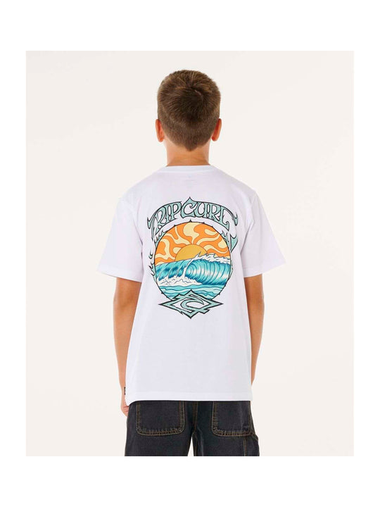 Koszulka chłopięca RIP CURL Hazey Days Tee-Boy biała
