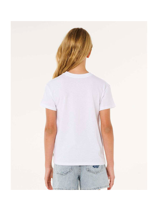 Koszulka dziewczęca RIP CURL Hayley O Relaxed Tee-Girl biała

