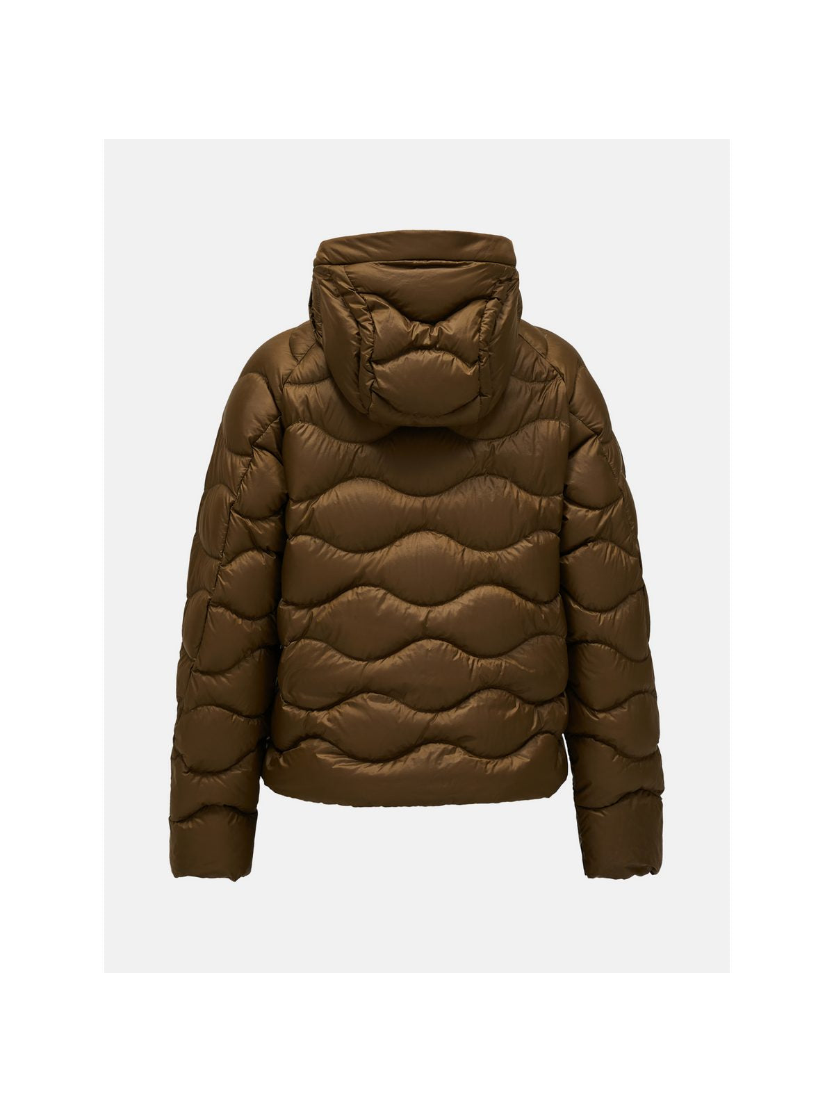Kurtka puchowa damska PEAK PERFORMANCE Helium Nova Down Hood Jacket brązowa