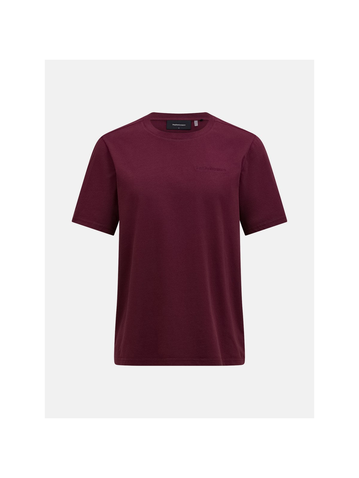 Koszulka damska PEAK PERFORMANCE Original Small Logo Tee bordowa