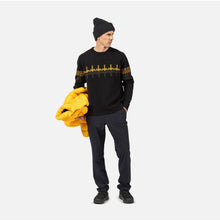 Sweter męski ROSSIGNOL PATTERNED CN SWEATER czarny
