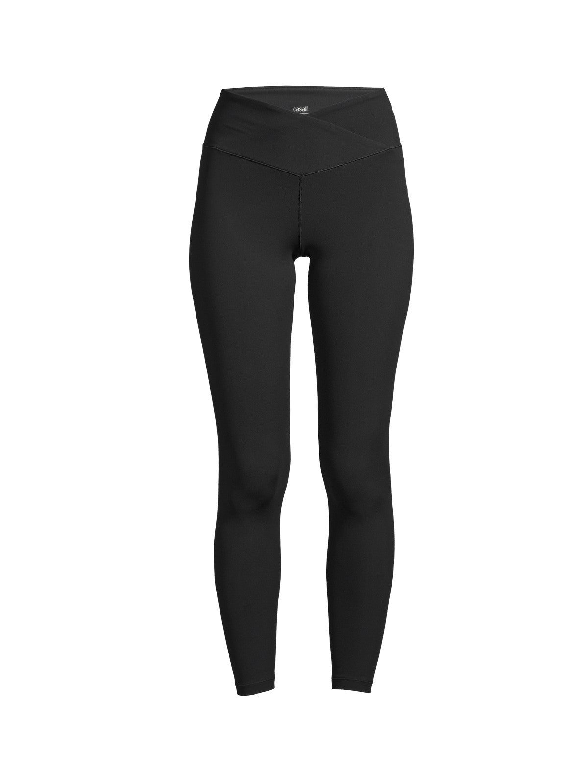 Legginsy treningowe damskie CASALL Overlap High Waist Tights kolor czarny