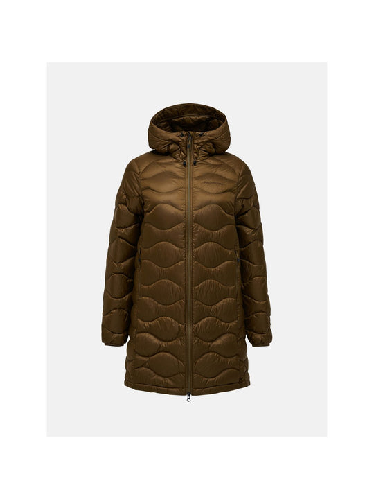 Parka puchowa damska PEAK PERFORMANCE Helium Down Parka brązowa
