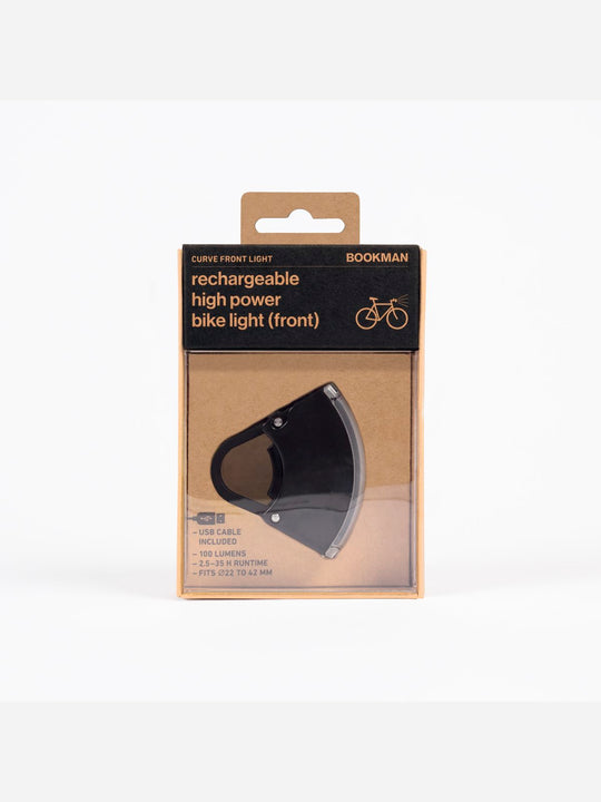 Lampka rowerowa BOOKMAN Curve Front Light 220lm czarny
