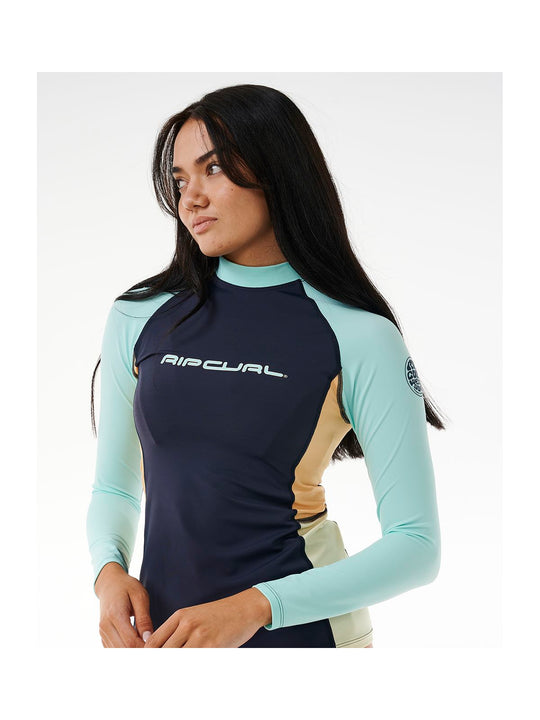 Lycra RIP CURL Block Party Upf 50 + Ls Tee granatowy - Adventure Sports
