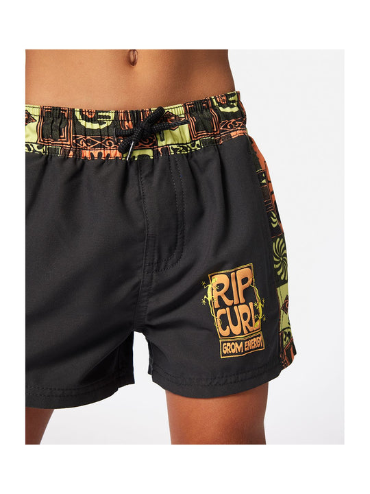 Szorty kąpielowe chłopięce RIP CURL KEV ENERGY BLOCK VOLLEY czarne
