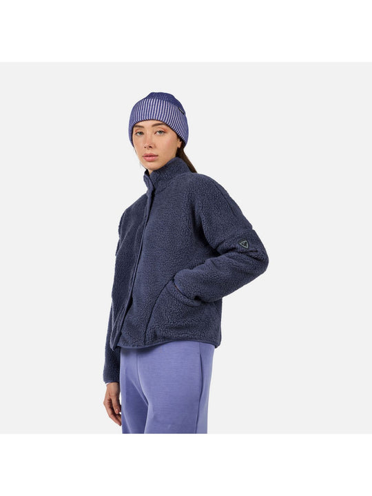 Bluza damska ROSSIGNOL W ALLTRACK SNAP SHERPA JKT niebieska
