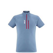 Koszulka MILLET KAMET TS ZIP SS M niebieski - Adventure Sports
