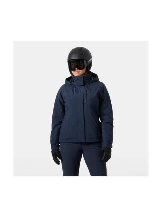 Kurtka narciarska damska HELLY HANSEN W CREWSER INSULATED JACKET granatowa
