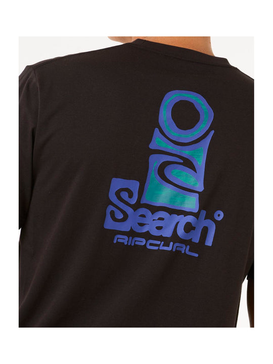 Koszulka męska RIP CURL Vaporcool Search Stack Tee czarna
