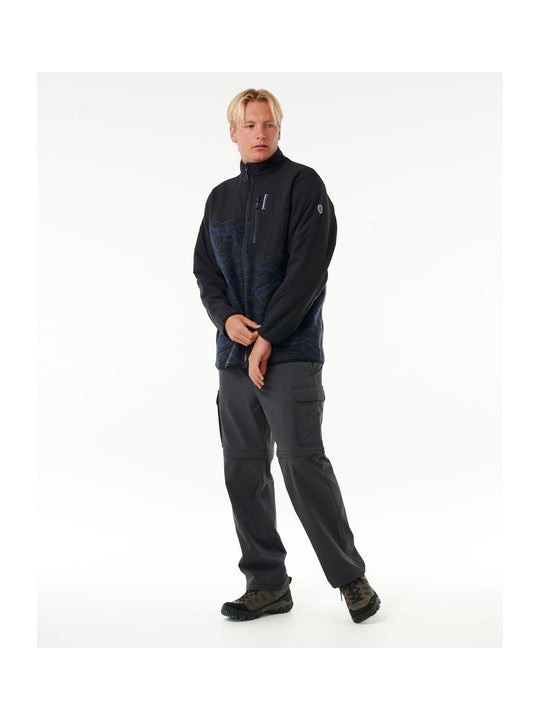 Bluza RIP CURL Anti Series Search Zip Crew czarny - Adventure Sports
