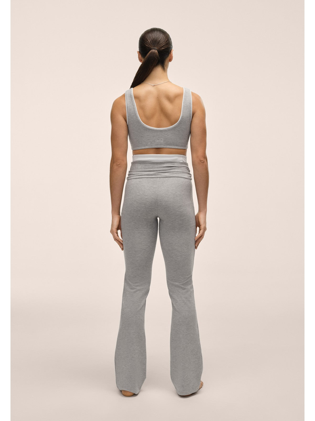 Spodnie damskie CASALL Sublime Folded Flare Pants kolor szary