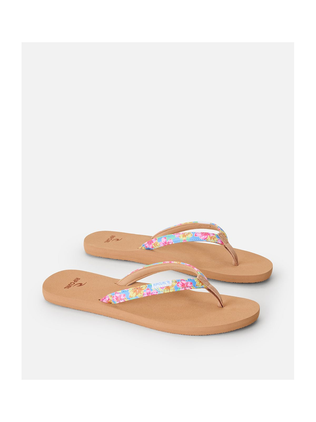 Japonki damskie RIP CURL Freedom Bloom Open Toe brązowe