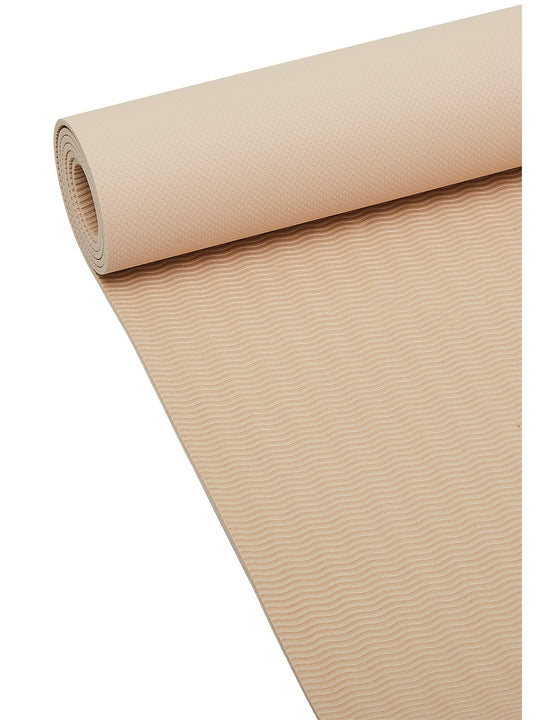 Mata do jogi CASALL Yoga mat Bamboo 4mm beżowy - TU - mata - Adventure Sports
