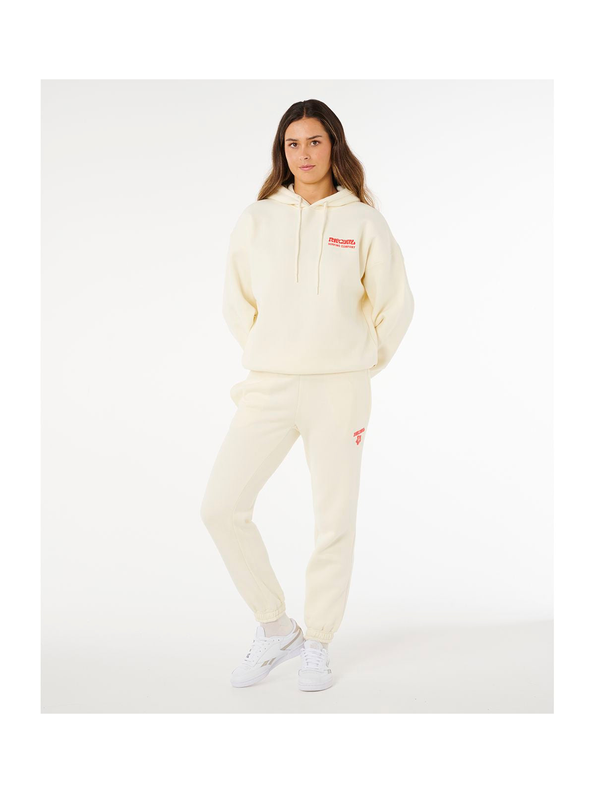 Bluza damska RIP CURL Surf Puff Heritage Hood beżowa