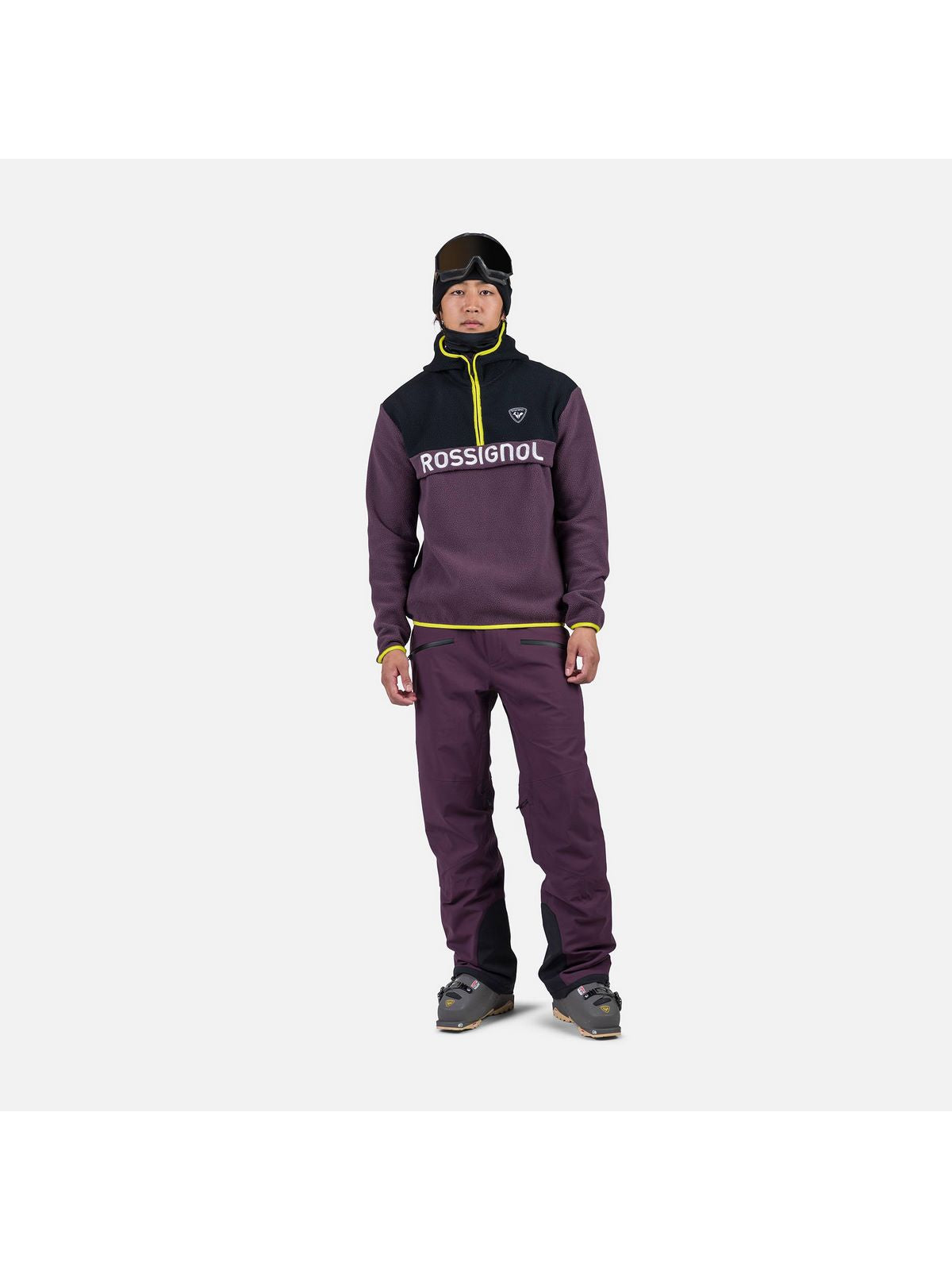 Bluza polarowa męska Rossignol Alltrack Fleece fioletowa - Adventure Sports