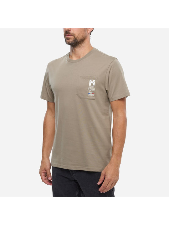 Koszulka męska MILLET Cdg Chamonix Poc Ts Ss M beżowa
