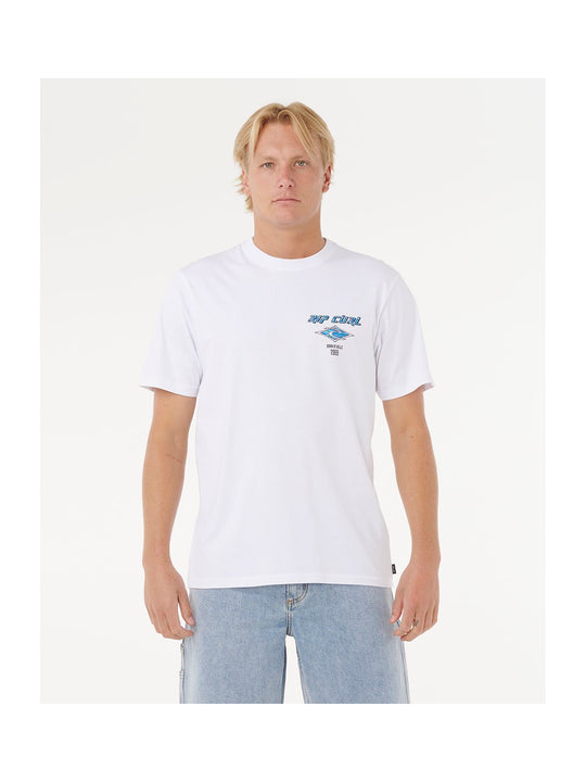 Koszulka RIP CURL Fade Out Icon Tee biała
