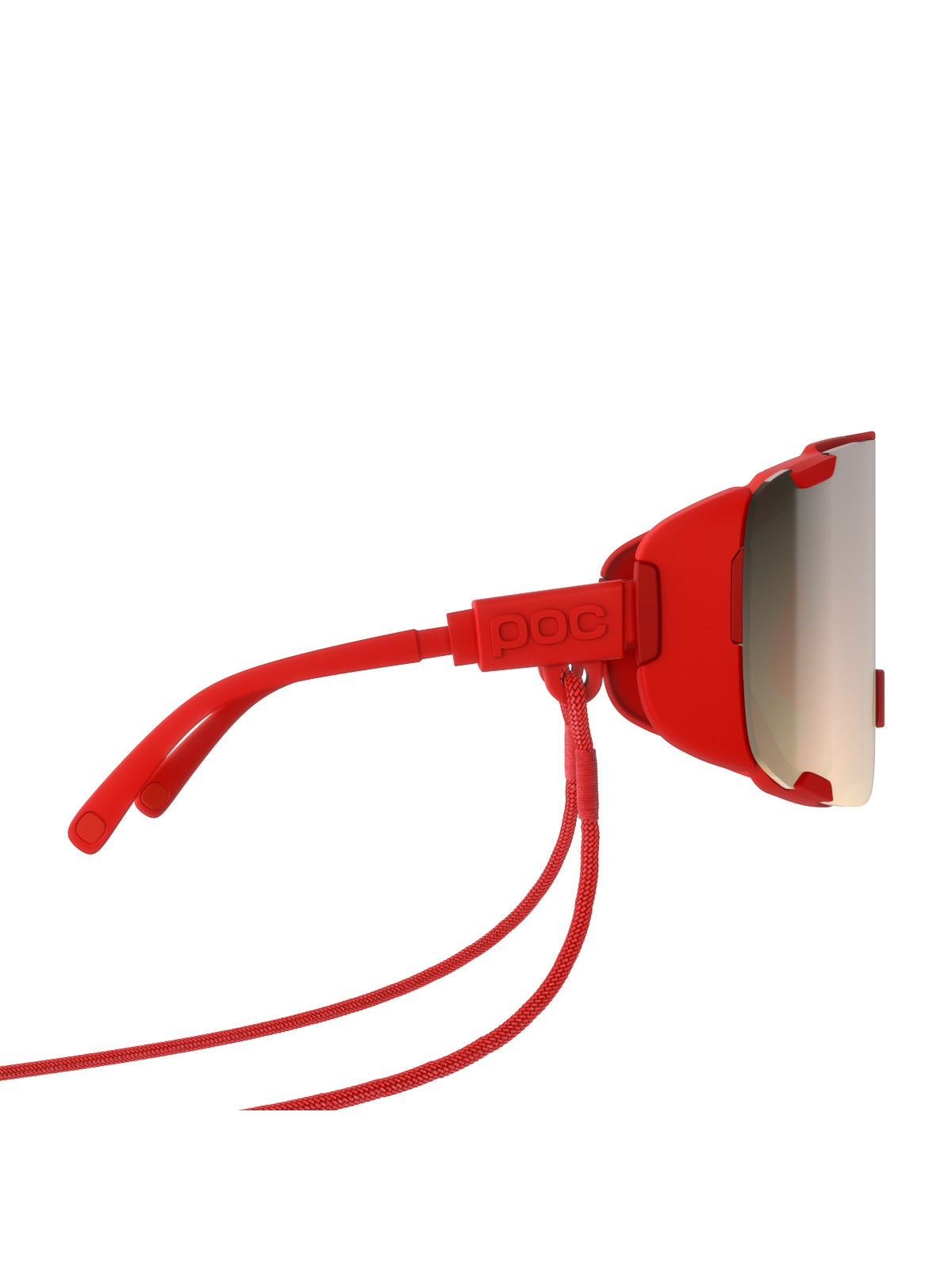 Okulary rowerowe POC Devour Ultra czerwony - Clarity Trail/Partly Sunny Silver Cat 2